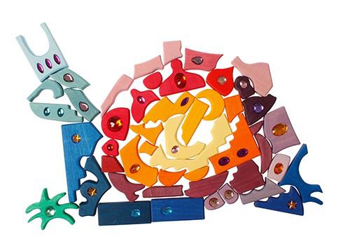 Glitzerlegespiel Morgenland