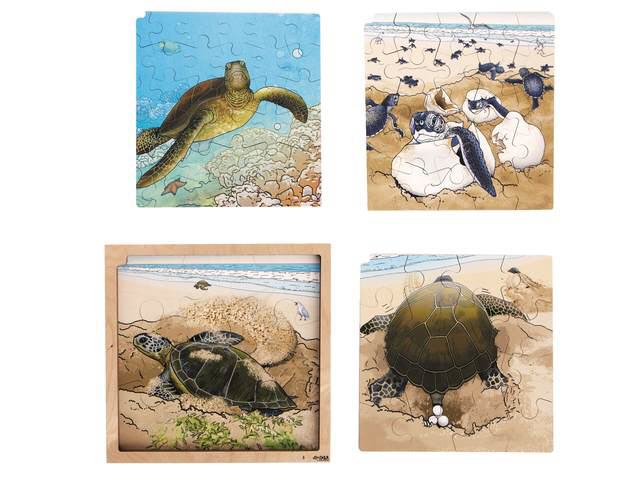 Rolf Connect - Vier Lagen Wachstumspuzzle + Kostenlose App Schildkröte