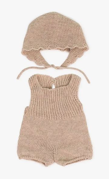 Puppenoutfit Beige
