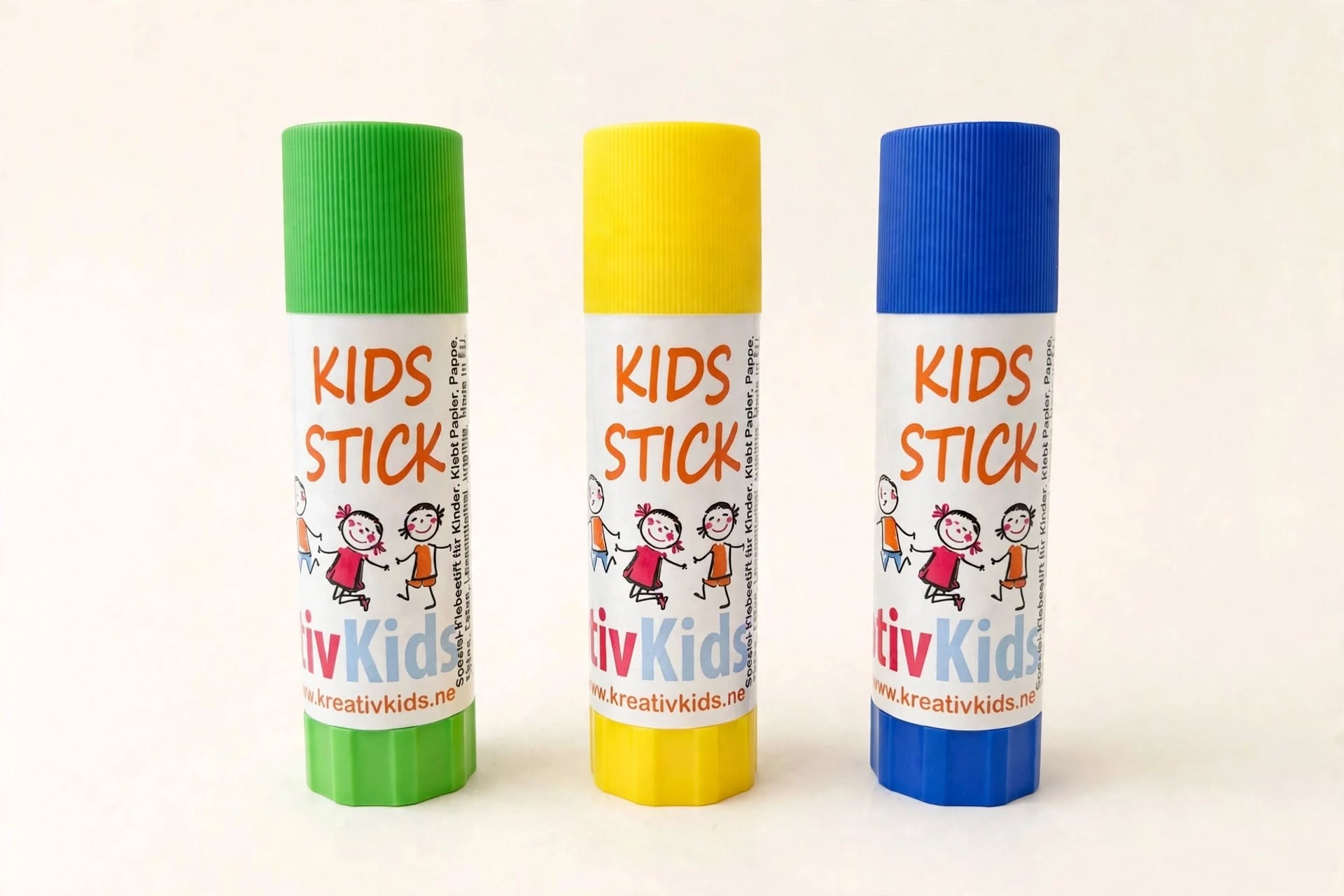 Kidstick Klebestifte für Kinder - 24er Set für Kita & Schule