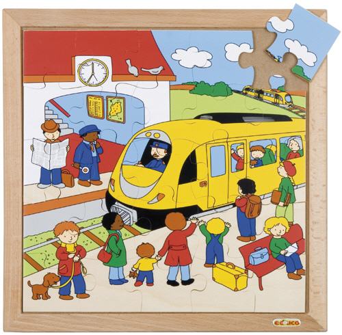 Transport Puzzle Bahnhof
