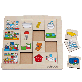 Sortierpuzzle Unser Zuhause