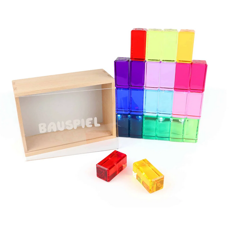Licht-Bauquader, 24 Quader in 12 Farben