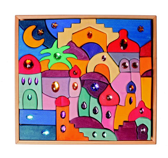 Glitzerlegespiel Morgenland