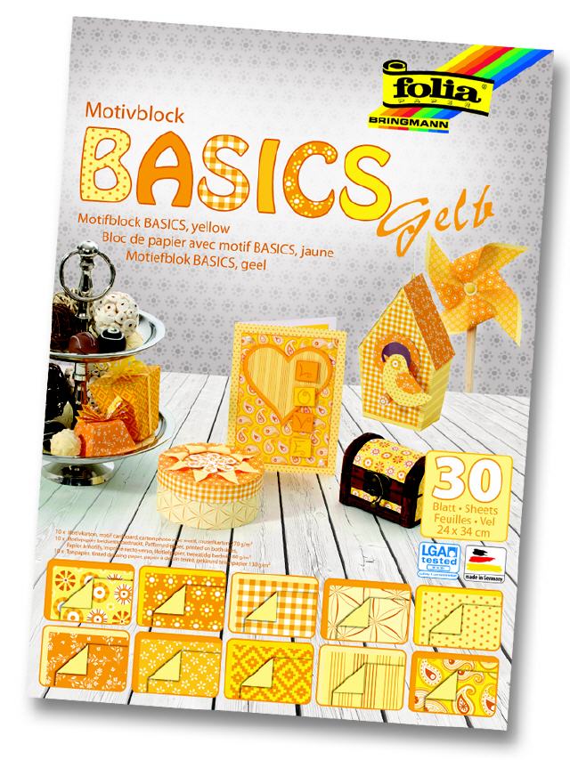 Motivkarton Basic (gelb)