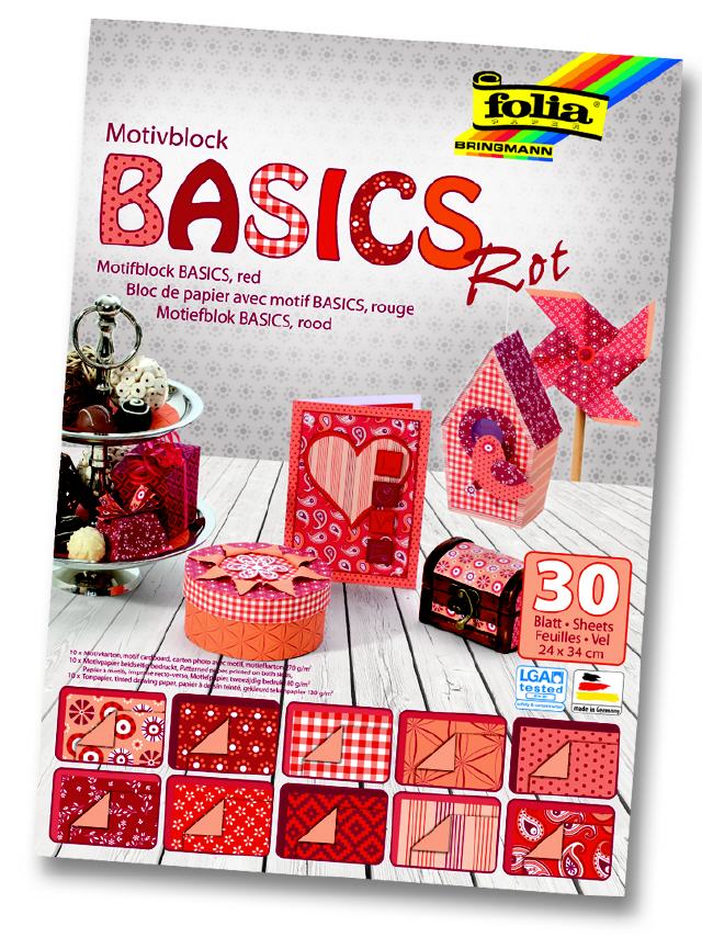 Motivkarton Basic (rot)