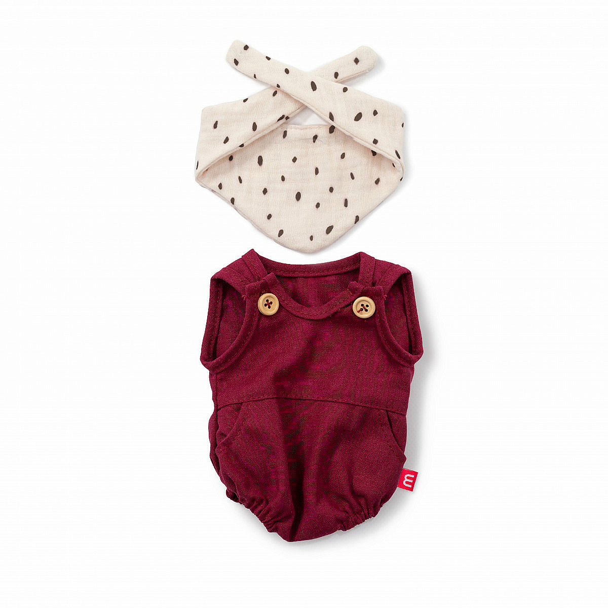 rote Hose & Tuch für 38cm große Puppen