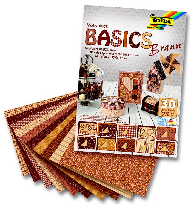 Motivkarton Basic (braun)