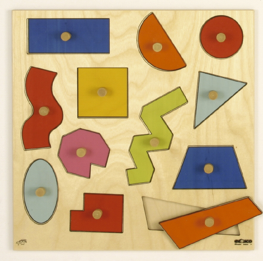 Puzzle geometrische Formen