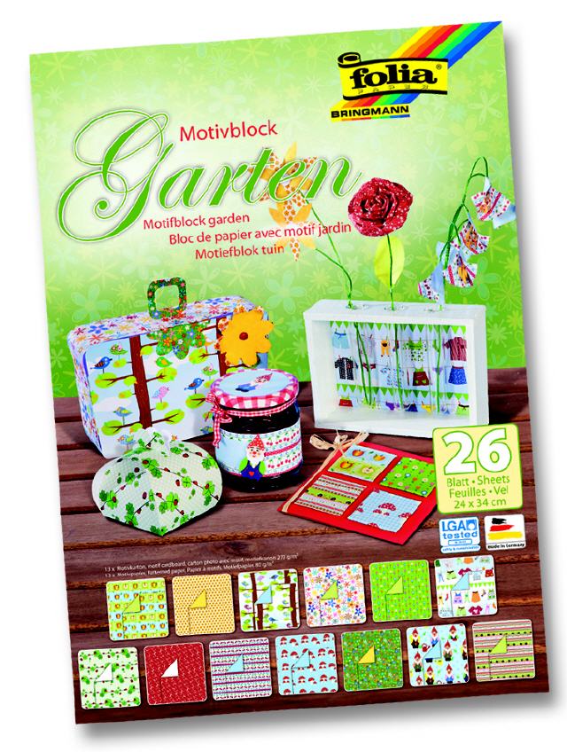 Motivkarton Garten