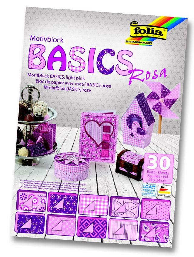 Motivkarton Basic (rosa)