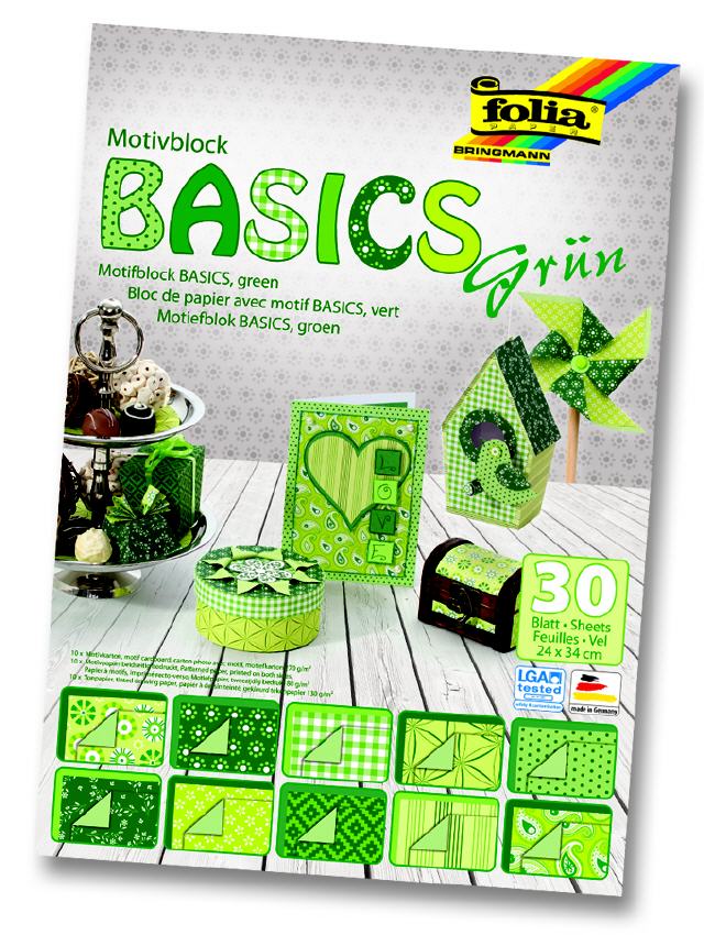 Motivkarton Basic (grün)