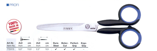 Erzieherschere Finny mittel, rund