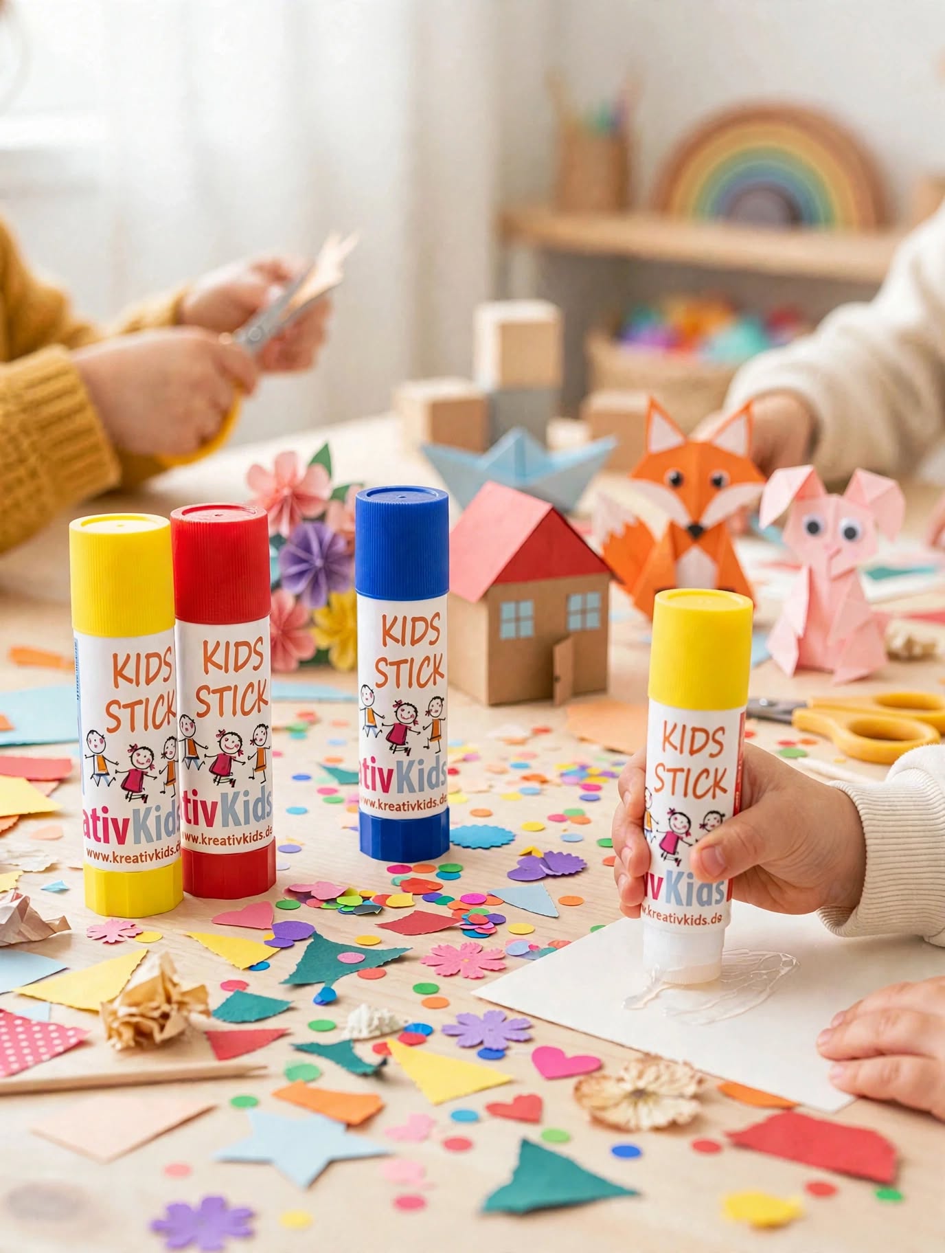 Kidstick Klebestifte für Kinder - 24er Set für Kita & Schule