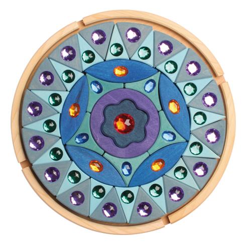 Kleines Glitzermandala (bunt)