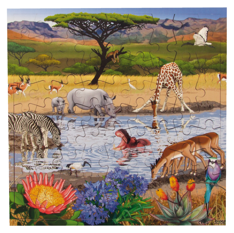 Wasserloch /Savanne APP Puzzle